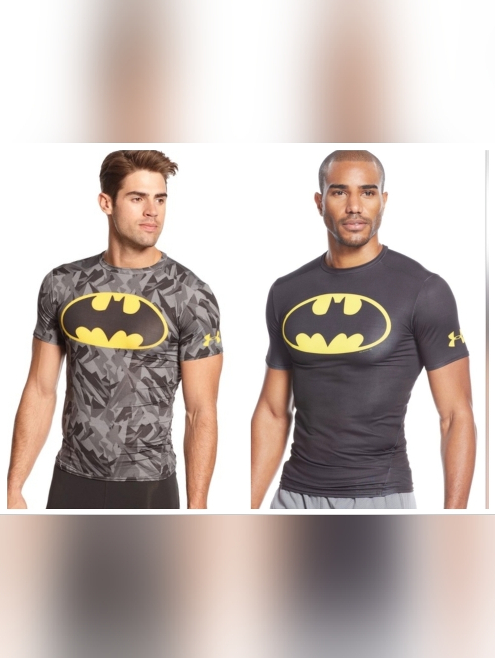 UA Men’s Alter Ego Compression Batman black & gray T-Shirts size Medium